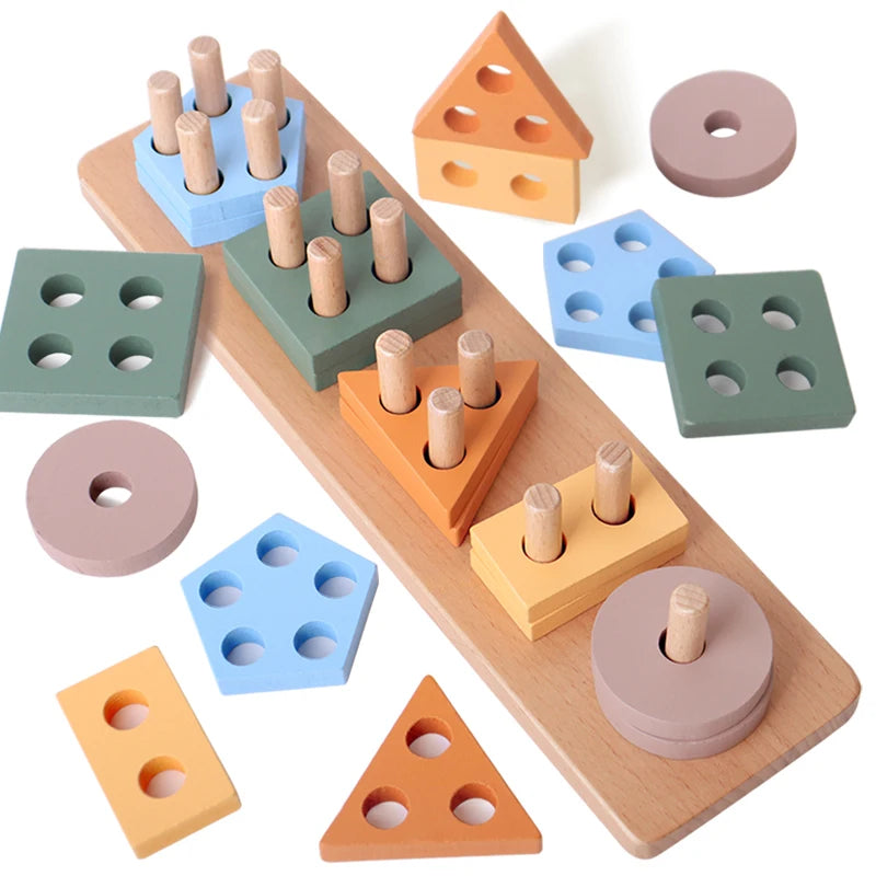 Wooden Shape & Color Sorting Toy