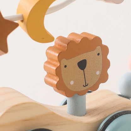 Lion & Stars Pull Car Toy