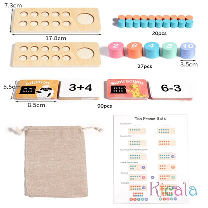 Ten Frame Math Learning Set
