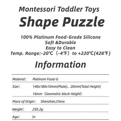 Silicone Shape Sorting Puzzle