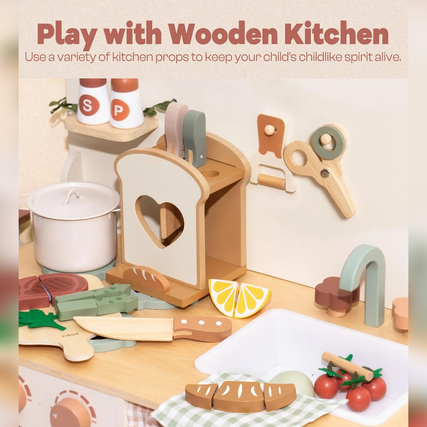 Kids Kitchen Knife Play Set