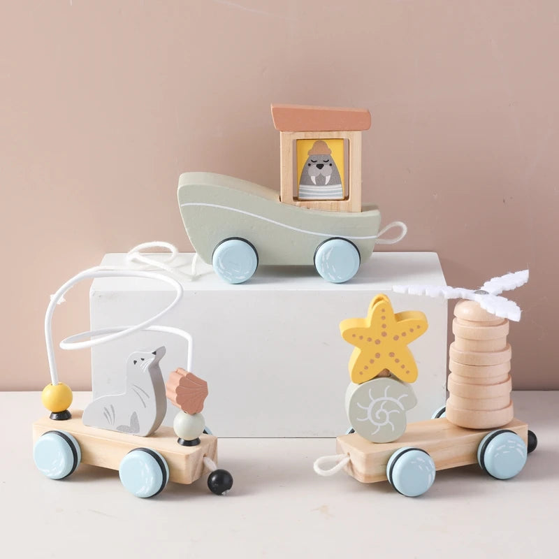 Ocean Pull-Along Train