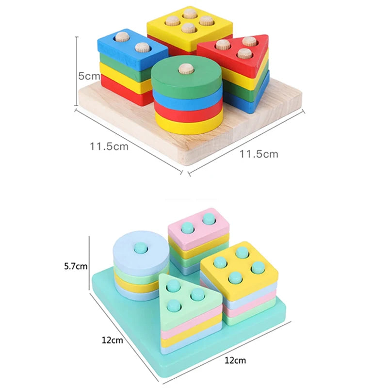 Wooden Shape & Color Sorting Toy