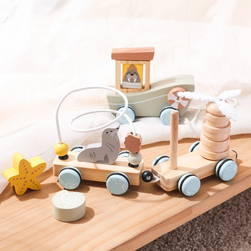 Ocean Pull-Along Train