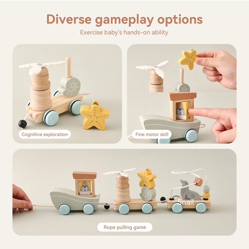 Ocean Pull-Along Train