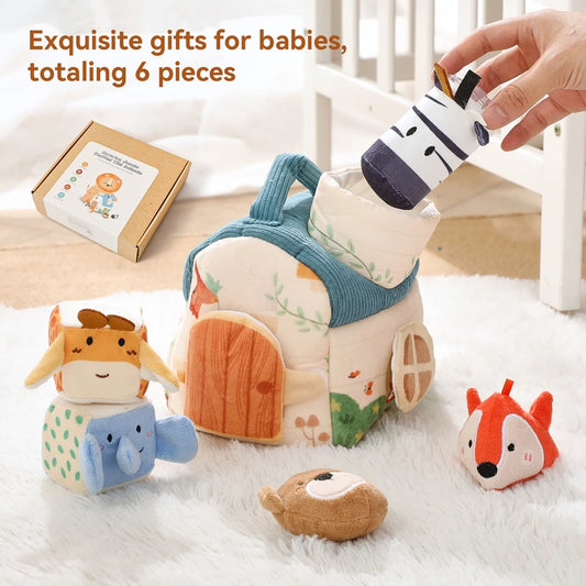 Baby Montessori Sensory Tissue Box Toy Set