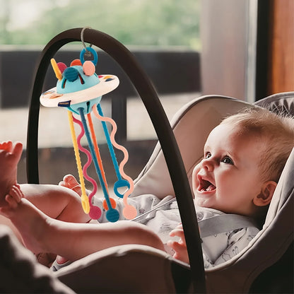 UFO Silicone Pull & String Activity Toy