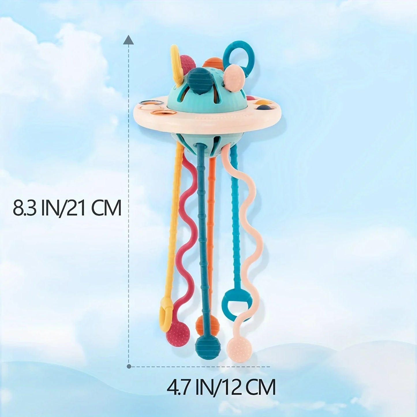 UFO Silicone Pull & String Activity Toy