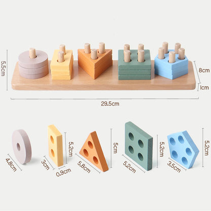 Wooden Shape & Color Sorting Toy
