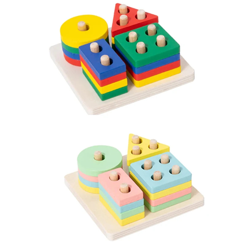 Wooden Shape & Color Sorting Toy