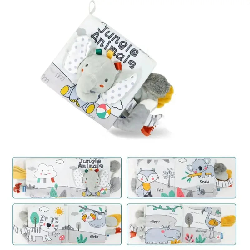 Cloth Sensory Book – Tails & Tales Animals
