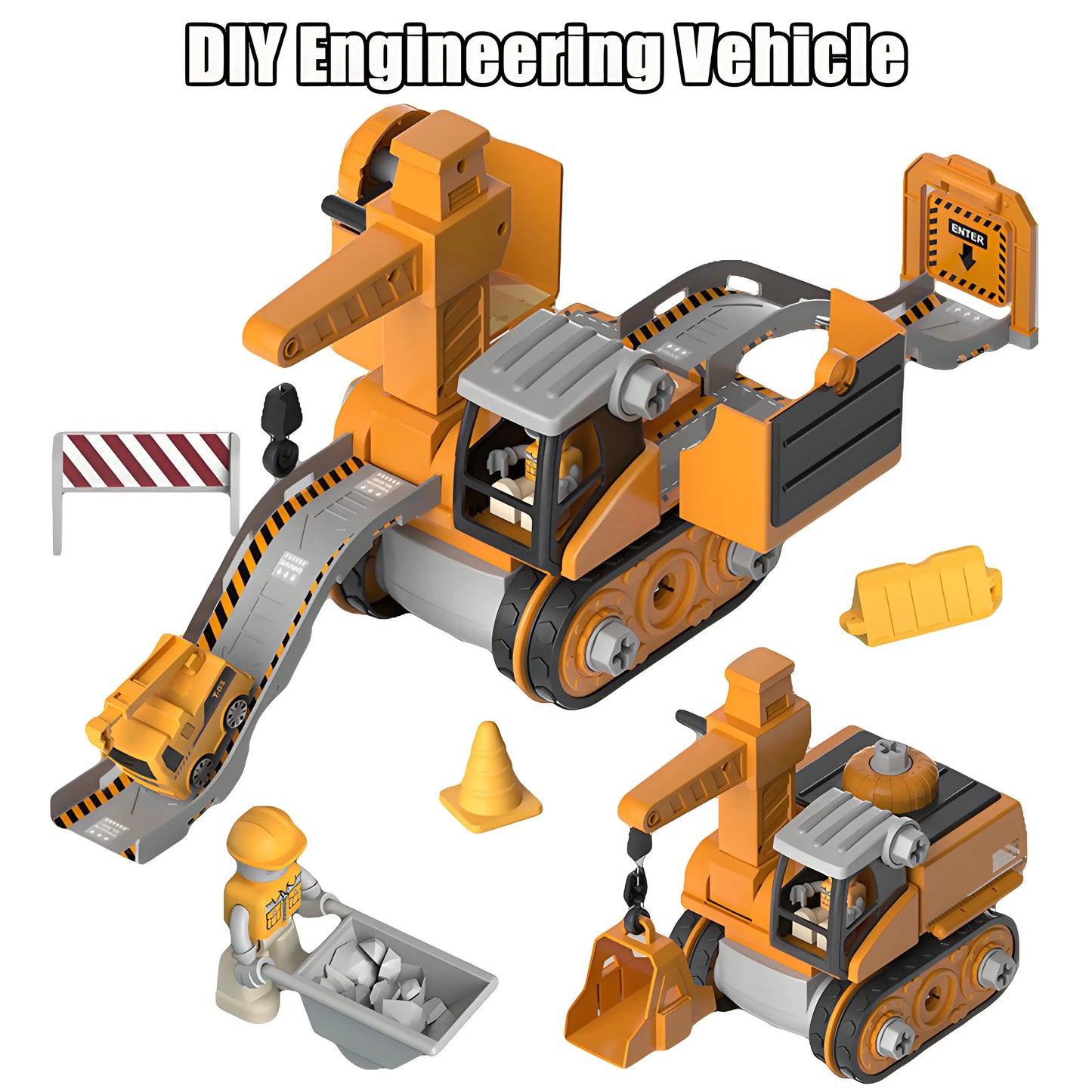 Kids Engineering Vehicle Construction Set