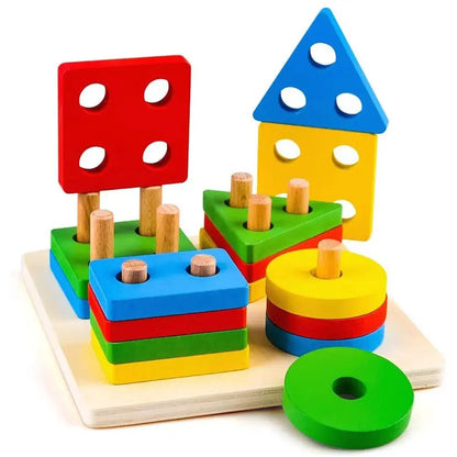 Wooden Shape & Color Sorting Toy