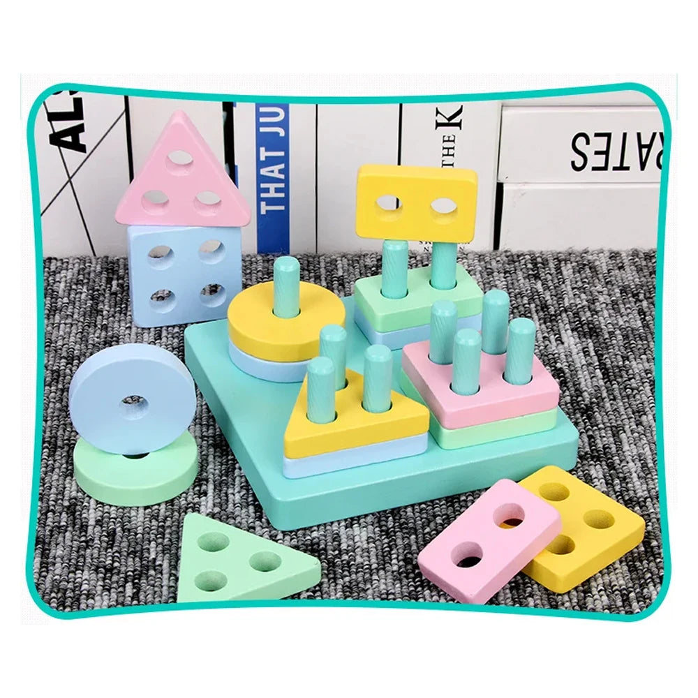 Wooden Shape & Color Sorting Toy