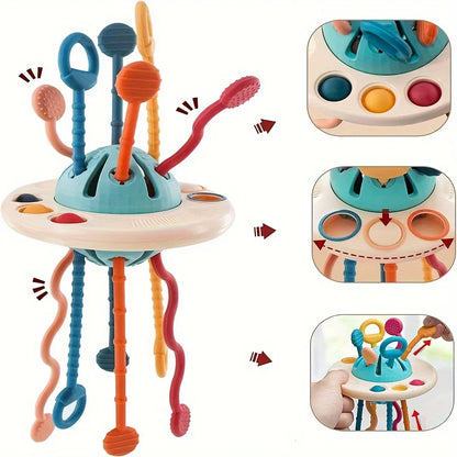 UFO Silicone Pull & String Activity Toy