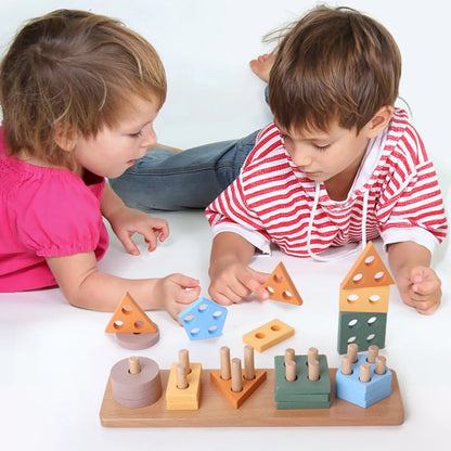 Wooden Shape & Color Sorting Toy