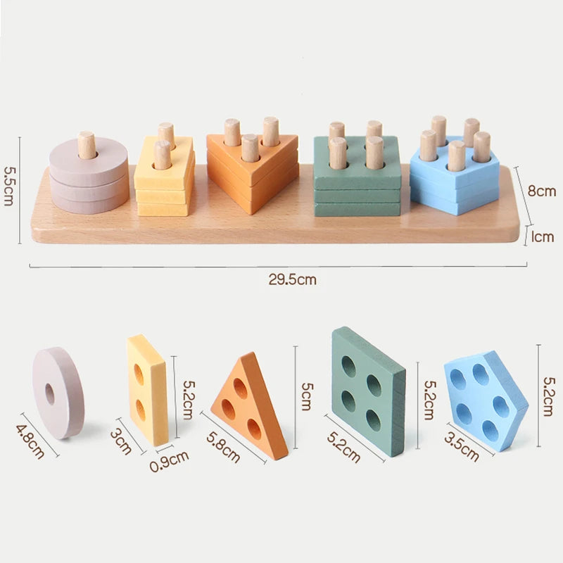 Wooden Shape & Color Sorting Toy