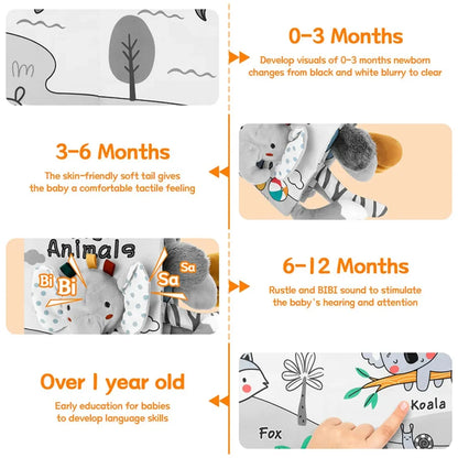 Cloth Sensory Book – Tails & Tales Animals