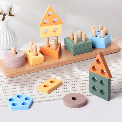 Wooden Shape & Color Sorting Toy